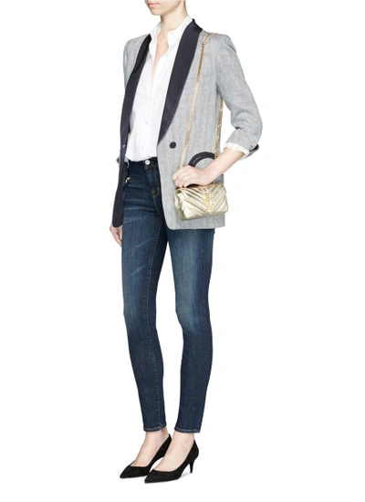 Shop J Brand 'emma' Exposed Zip Front Super Skinny Jeans