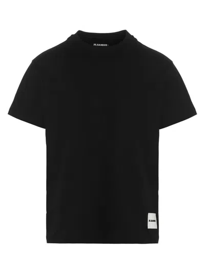 Jil Sander 3-pack T-shirt In Black