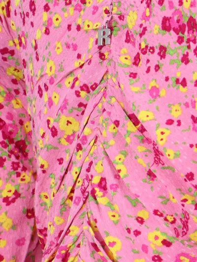Rotate Birger Christensen Rotate By Birger Christensen Floral Mini Dress In Pink