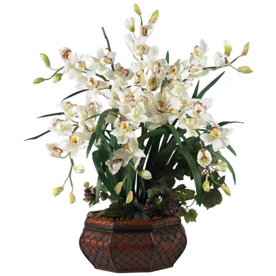 Homplanti Large Cymbidium Silk Flower Arrangement