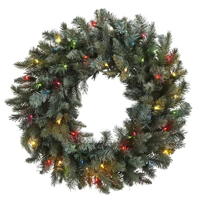 Homplanti 30" Wreath W/180 Tips & 50 Lights
