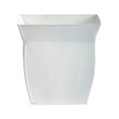 Homplanti 8" Fluted Metal Square Planter