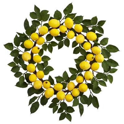 Homplanti 24" Lemon Wreath