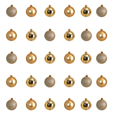 Homplanti 30 Count 2.5" Shatterproof Ornament Set W