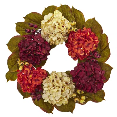Homplanti 20" Hydrangea Berry Artificial Wreath