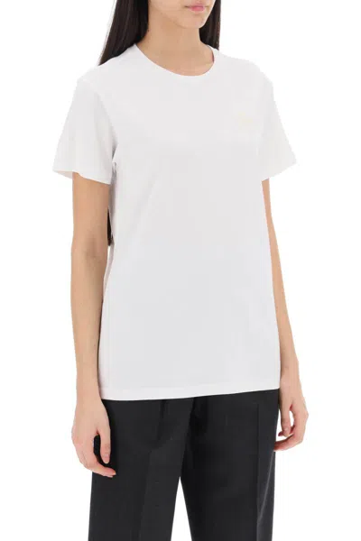 Shop Isabel Marant Étoile Aby Regular Fit T-shirt In Bianco