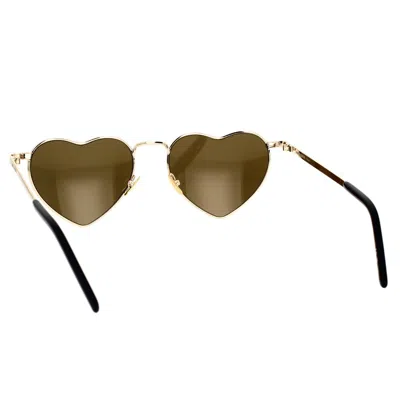 Saint Laurent Eyewear Sunglasses In Gold