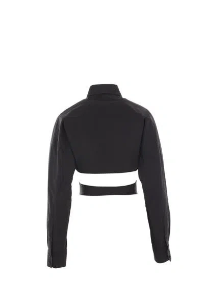 Shop Alaïa Alaia Shirts In Noir Alaia