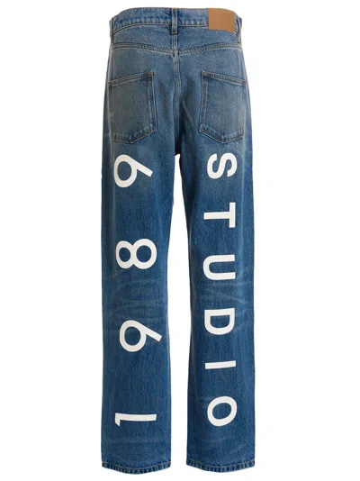 1989 Blue Graphic Jeans