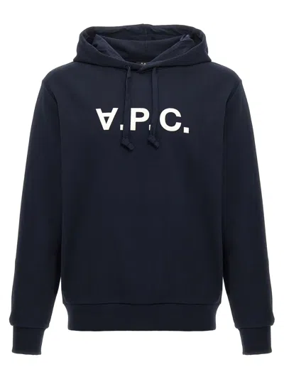 Apc A.p.c. Milo Hoodie With Flocked Logo Print