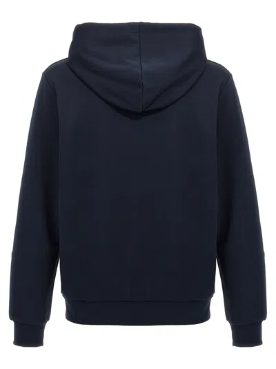 Apc A.p.c. Milo Hoodie With Flocked Logo Print