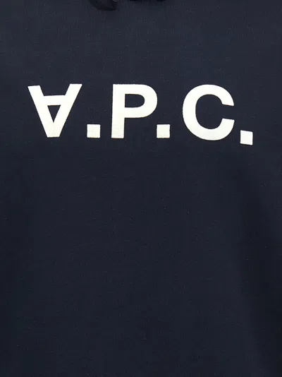 Apc A.p.c. Milo Hoodie With Flocked Logo Print