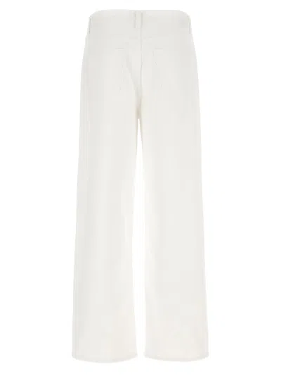 Agolde Ca\n\nstraight Jeans With Low Crotch Fran In White