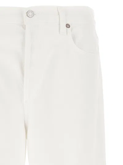Agolde Ca\n\nstraight Jeans With Low Crotch Fran In White
