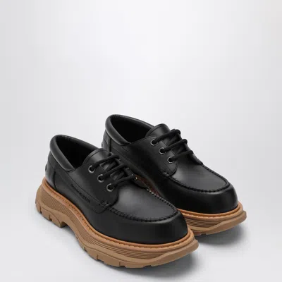 Alexander Mcqueen Leather Lace-up Shoes With Chunky Sole