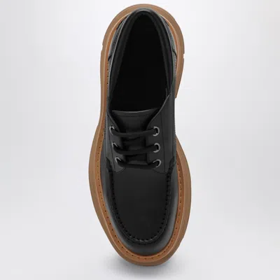 Alexander Mcqueen Leather Lace-up Shoes With Chunky Sole