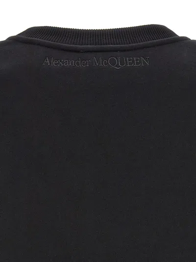 Alexander Mcqueen Woman Black Sweatshirts