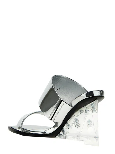 Alexander Mcqueen Square-toe Wedge-platform Sandals
