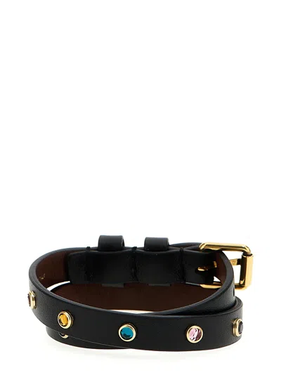 Shop Alexander Mcqueen 'skull' Double Turn Bracelet