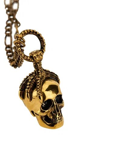 Shop Alexander Mcqueen 'victorian Skull' Necklace