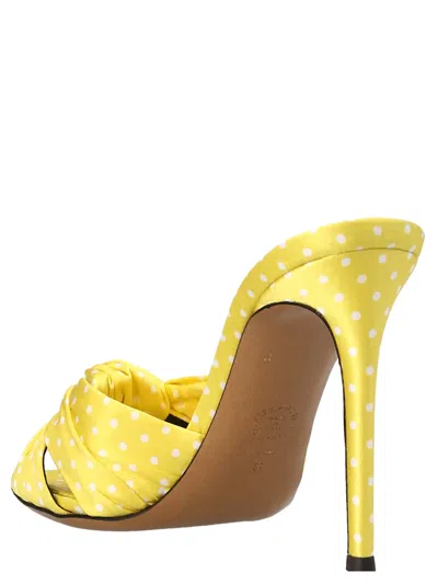 Alexandre Vauthier Yellow Slip On Heels