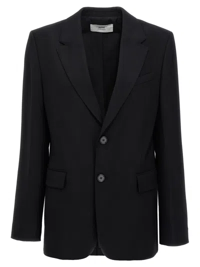 Ami Alexandre Mattiussi Fitted Blazer With Single Button Front