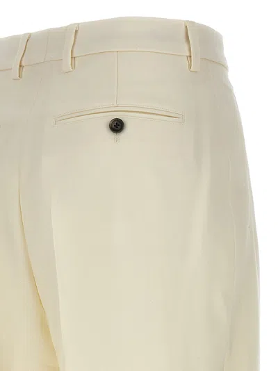 Ami Alexandre Mattiussi Pleated Trousers With Back Pockets And Belt Loops