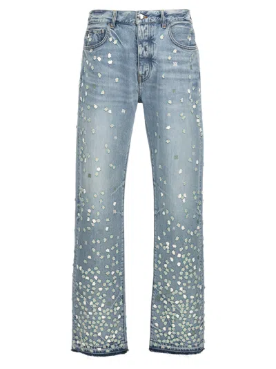 Shop Amiri 'floral' Jeans