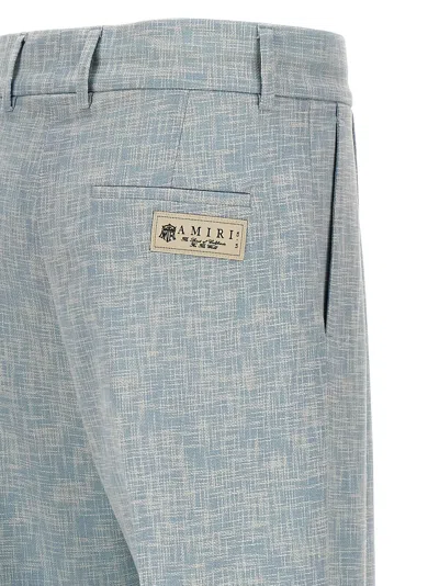 Amiri Light Blue Ironed Pleat Pants