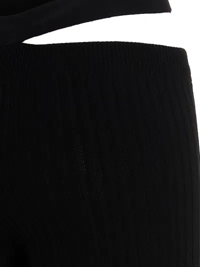 Andreädamo Andreādamo Black Ribbed Trousers