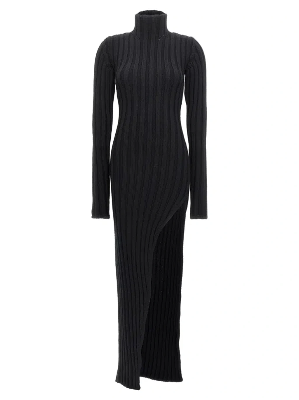 ANN DEMEULEMEESTER ハイネックロングスリーブカットソー Ann Demeulemeester Cyntia Long Asymmetric High Neck Sweater
