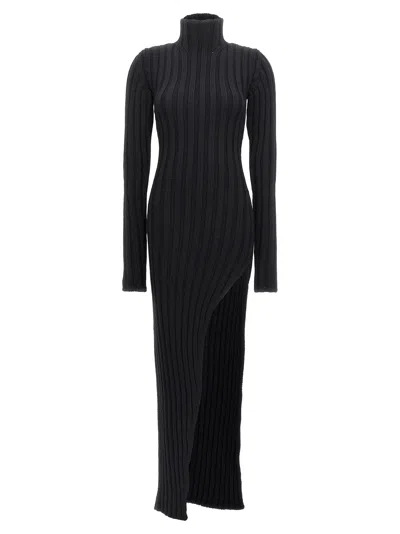 Ann Demeulemeester Cyntia Long Asymmetric High Neck Sweater