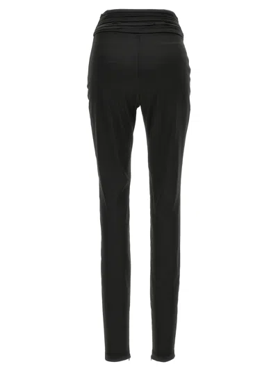 Area Black High Wasted Star Stud Leggings