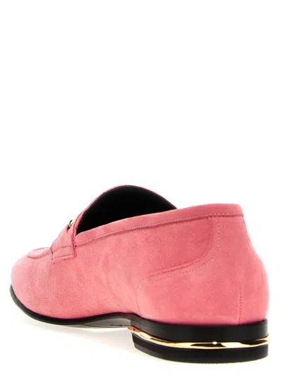 Bally Pink Genos Buckle-embellished Loafers