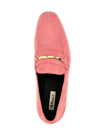 Bally Pink Genos Buckle-embellished Loafers