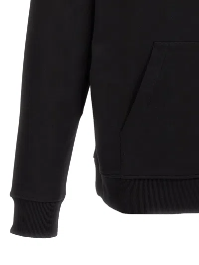 Balmain Signature Hooded Sweatshirt In Black