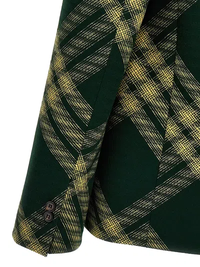 Burberry Check Wool Tailored Jacket