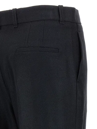 Chloé Black Pants With High Waist And Wide Leg In Viscose Blend Stretch Woman In Black