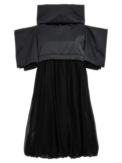 Comme Des Garçons Wide-sleeves Puffball Midi Dress
