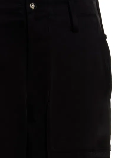 David Koma Satin Cargo Pants Belt Loops