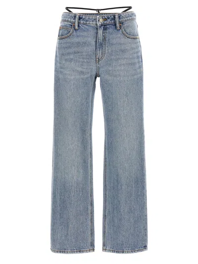 Alexander Wang Prestyle Diamante Charm Jeans