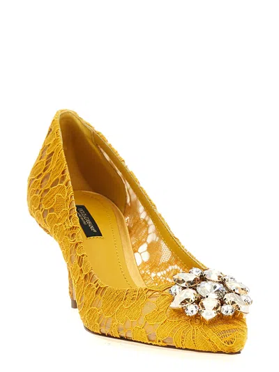 Dolce & Gabbana Bellucci Crystal-embellished Corded Lace Pumps