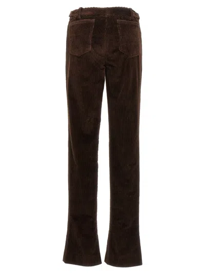 Dolce & Gabbana Women's Bell-bottom Corduroy Pants