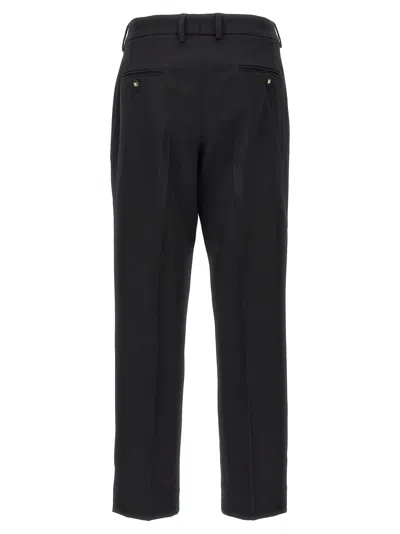 Dolce & Gabbana Wool Canvas Trousers Pants Black