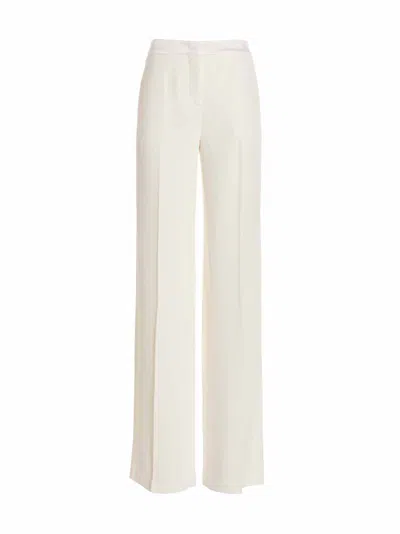 Ermanno Scervino High-waisted Trousers With Belted Detail And Luxurious Fabric Blend