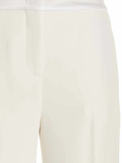 Ermanno Scervino High-waisted Trousers With Belted Detail And Luxurious Fabric Blend