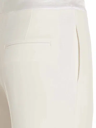 Ermanno Scervino High-waisted Trousers With Belted Detail And Luxurious Fabric Blend