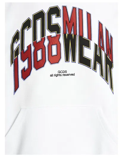 Gcds White College Hoodie In White