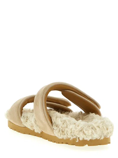 Gia Borghini "alvine" Open Toe Flat Sole Sandals