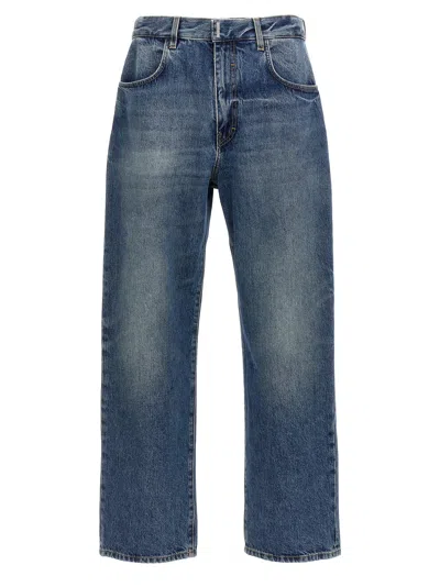 Givenchy Logo Plaque Jeans Blue